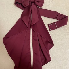 ドレス　リボンベルト付きの画像