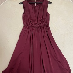 ドレス　リボンベルト付きの画像