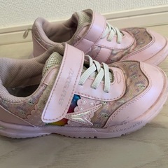 瞬足スニーカー女の子18.0㎝の画像