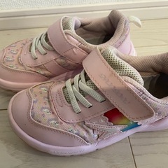 瞬足スニーカー女の子18.0㎝の画像