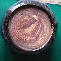 めだか鉢、火鉢に　未使用　青色八角形火鉢 陶器製の画像
