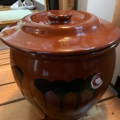 蓋つきかめ　漬物や梅干しにの画像