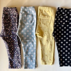 ユニクロベビーズボン　80cm 4点セットの画像