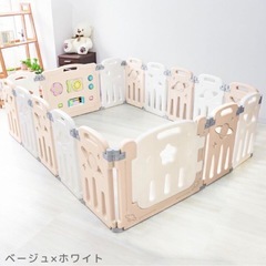 ベビーサークル 折りたたみ 扉付き
の画像
