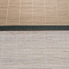 竹ラグ　若干難あり140✕200 中古　1.8畳　ワンコインの画像