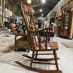 I4☆飛騨の家具☆ロッキングチェア W56cm 木製 ウィンザー 飛騨製品