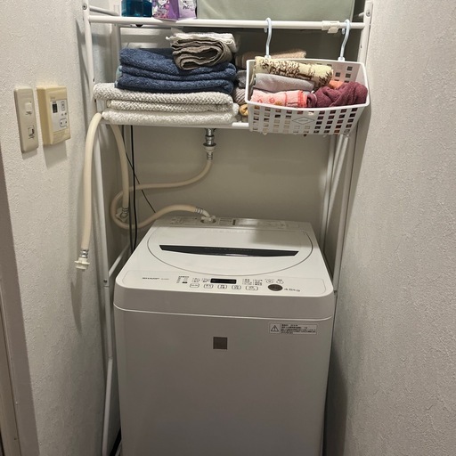 洗濯機　＋ タオル棚