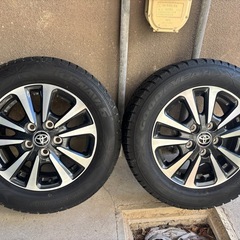 値下げしました。中古スタッドレスタイヤ＆アルミ4本セット　&トヨタ　エスクァイア純正アルミ　の画像