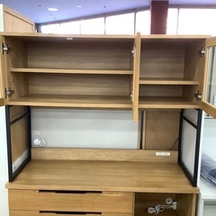 a.depeche アデペシュ 3枚扉レンジボード splem kitchen board スプレムキッチンボード【トレファク 川越店】の画像