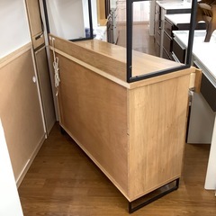 a.depeche アデペシュ 3枚扉レンジボード splem kitchen board スプレムキッチンボード【トレファク 川越店】の画像