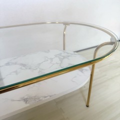 Francfranc 大理石柄ローテーブルの画像