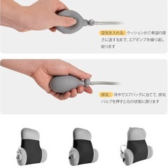 厚み調整付き 腰当てクッションの画像