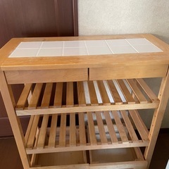 キッチンワゴン　カウンター　収納 の画像