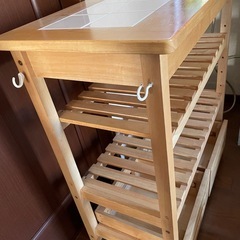 キッチンワゴン　カウンター　収納 の画像