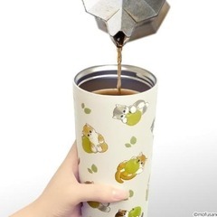 mofusand 真空二重 タンブラー 430ml ハンドル【フルーツにゃん】の画像