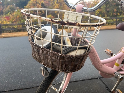 子供用 16インチ 自転車 ピンク 補助輪あり (モモンガ) 誉田の自転車の