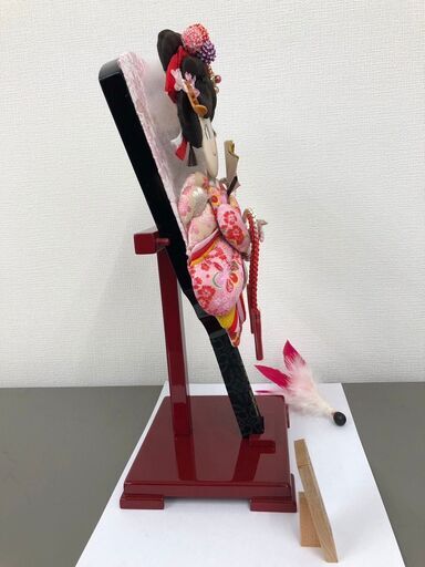 不二家 ペコちゃん 羽子板 吉徳大光作 10号 飾り台付き (タカシ23