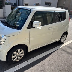 日産Mocoモコ可愛いマスクにパワフルなインタークーラーターボエンジンと希少パールホワイト色でロールキャベツ君の様な車です😃の画像