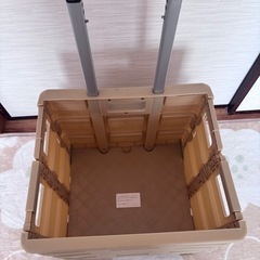 キャリーカート 折りたたみ式 サンドベージュの画像