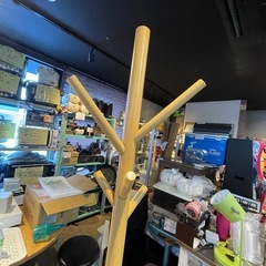 【引き取り限定】中古品　木製ポールハンガー　の画像