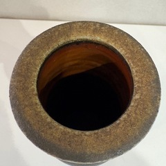 備前焼　花瓶　耳付き花入れ　　裏刻印ありの画像