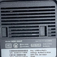 BUFFALO WSR-300HP 無線LANルーターの画像