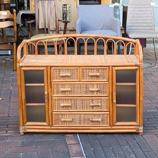 ラタン チェスト (プラスハート) 町田の収納家具《キャビネット》の