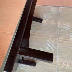 座卓120サイズ☆ガラスカバー付☆の画像