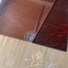 座卓120サイズ☆ガラスカバー付☆の画像