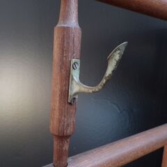 昭和 レトロ 和風 古民具 漆塗り 衣桁 衣紋掛け 古道具 和家具 着物 掛け ②-の画像