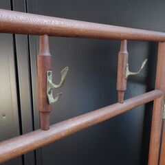 昭和 レトロ 和風 古民具 漆塗り 衣桁 衣紋掛け 古道具 和家具 着物 掛け ②-の画像