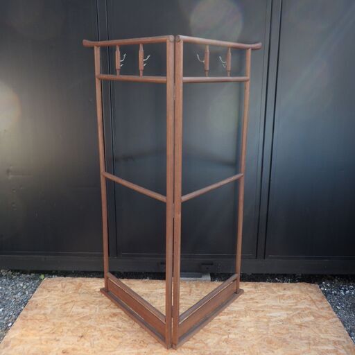 昭和 レトロ 和風 古民具 漆塗り 衣桁 衣紋掛け 古道具 和家具 着物 掛け