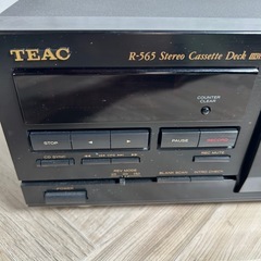 TEAC R-565 ステレオカセットデッキ ブラック系の画像