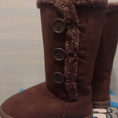 ムートンブーツ　ブラウンの画像