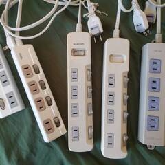 延長コード　電源タップ　１M１口　３M３口　２M３口　1.5M４口　１M４口　２M４口　11setの画像
