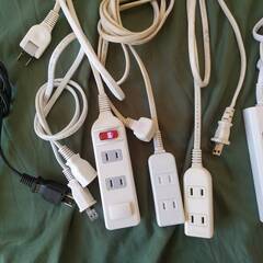 延長コード　電源タップ　１M１口　３M３口　２M３口　1.5M４口　１M４口　２M４口　11setの画像