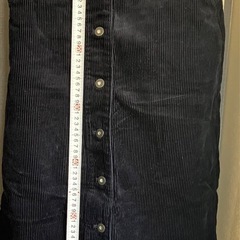 秋冬支度！UNIQLO コーデュロイ フロントボタン スカート Mの画像