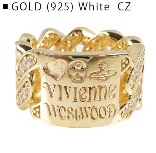 希商品　Vivienne Westwood ヴィヴィアン ウエストウッド ROY RING ロイ リング ゴールド