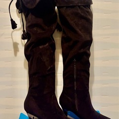 ロングブーツ　ブラックの画像