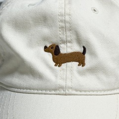 EVERY 韓国 犬刺繍キャップ ホワイト 白色 新品未使用の画像