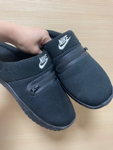 ナイキ バロウ メンズ スリッパ スリッポン ブラック 27cm