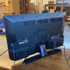 K2512-033 SHARP AQUA 液晶カラーテレビ 4T-C40AJ1 Android TV 4K 40インチ 2018年製 リモコン欠品 通電確認済み キズ汚れ有り の画像