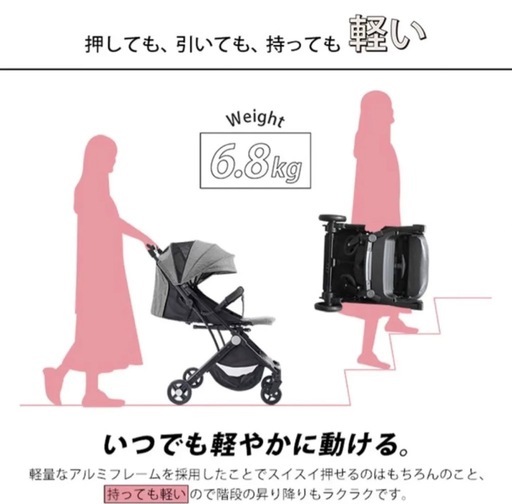 値下げ　新品未使用JTC スマイビーコンパクトNEO ベビーカー ab型