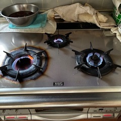 Rinnai 幅広75cm ビルトインガスコンロ 3バーナー リンナイの画像