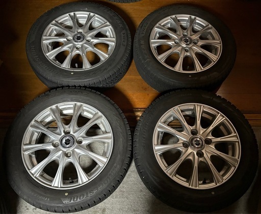 極上品 155/65R14 ブリヂストンVRX2 タイヤホイールセット4本 2022年製造 ②