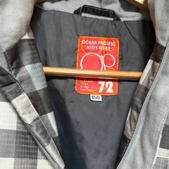 ocean pacific スノーボードウェア パンツ チェック柄ジャケット 2点セットの画像