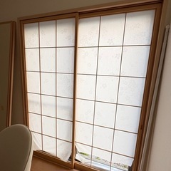 【無料】障子風 引き戸 2枚セット（取りに来られる方限定）の画像