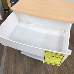 【ジャングルジャングル広陵店】4段プラケース　ナチュラル×ホワイトの画像