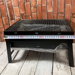 バーベキューコンロ コンパクト キャンプ 卓上コンロ 折りたたみ&自在くし台の画像