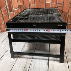 バーベキューコンロ コンパクト キャンプ 卓上コンロ 折りたたみ&自在くし台の画像